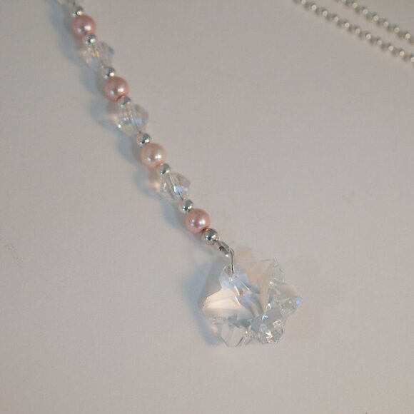 Flower Crystals Rear-View Mirror Charm Suncather - Picture 2 of 7